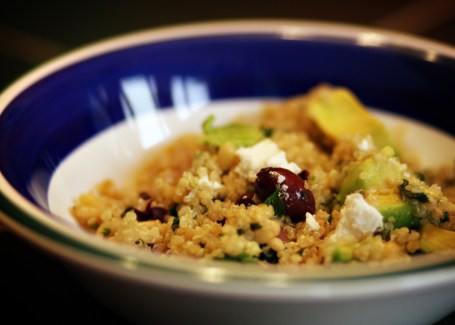 Quinoa with Pine Nuts and Kalamata Olives