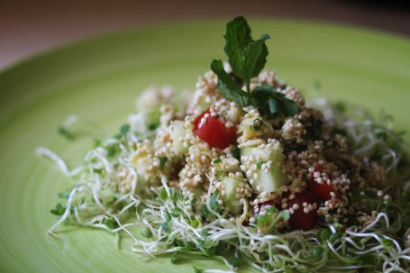 Sprouted Quinoa Tabbouleh